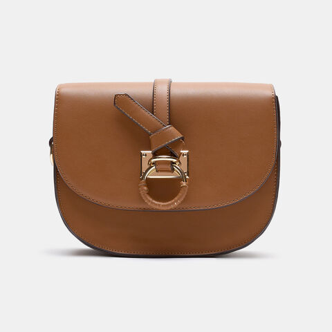 Bolso bandolera de mujer con hebilla , Piel Bolso bandolera de mujer con hebilla , Piel
